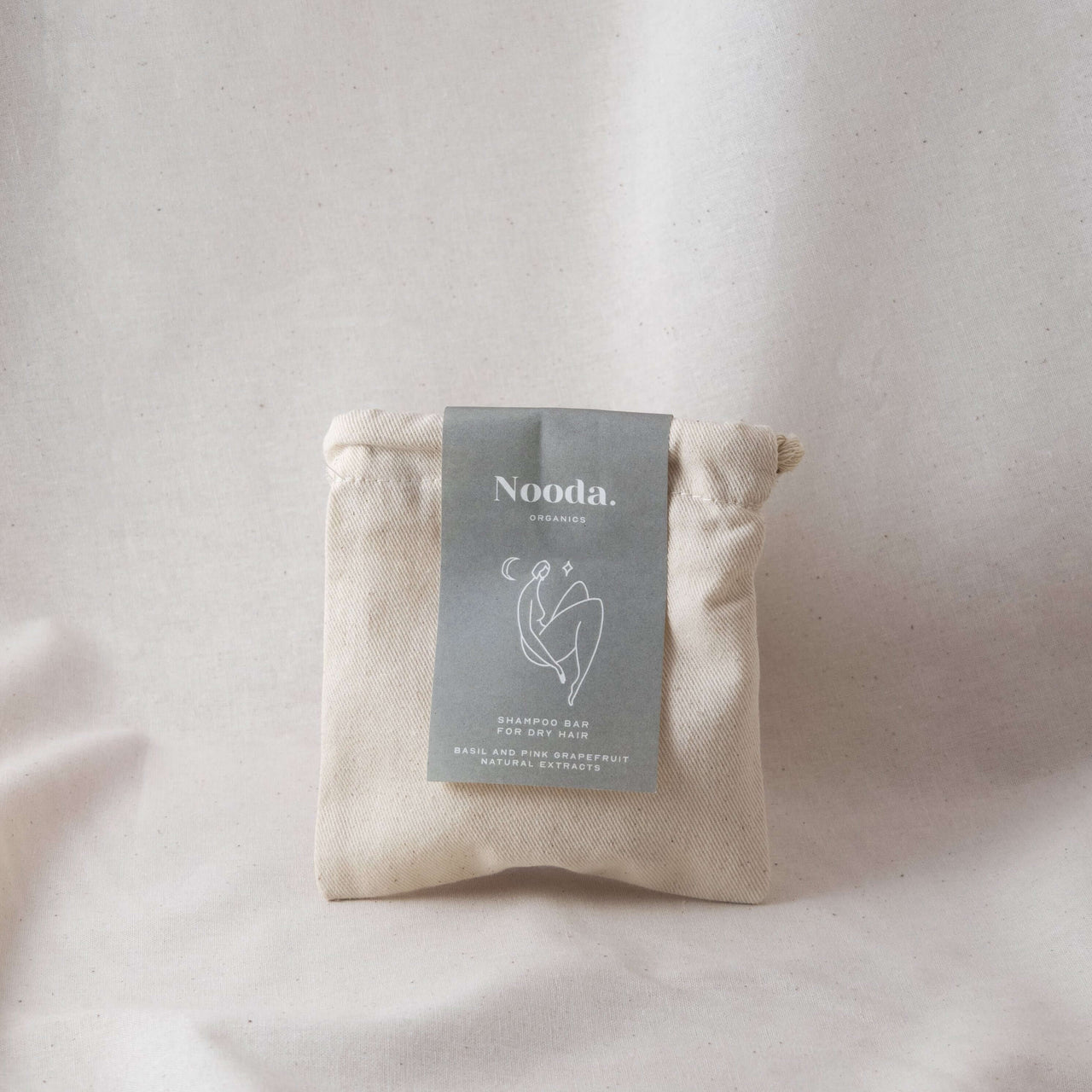 Nooda Organics Mini Σαμπουάν-Μπάρα για Ξηρά Μαλλιά με Βασιλικό και Ροζ Γκρέιπφρουτ
